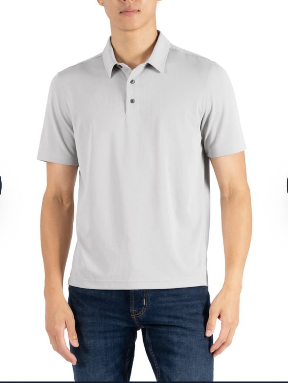 Men's Classic Light Gray Polo Shirt - Gerry's - S